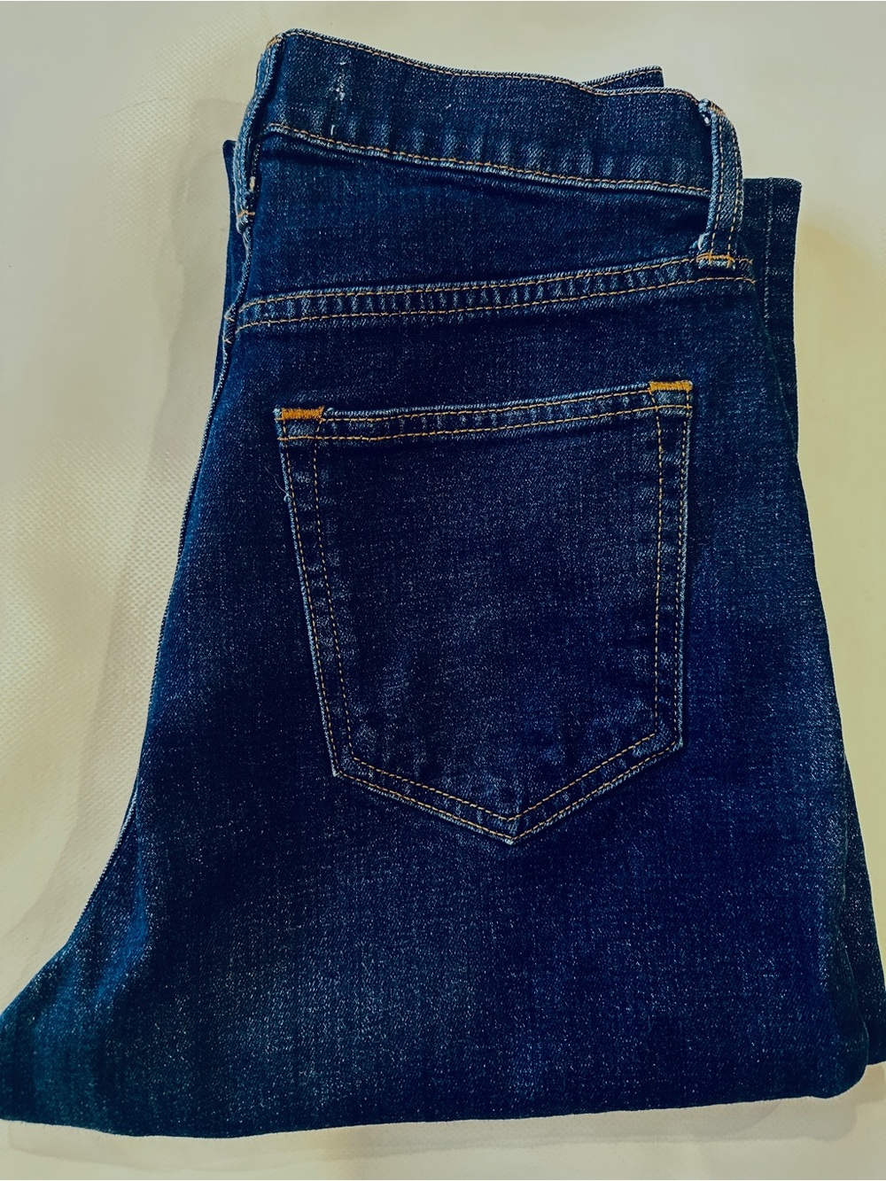 Abercrombie & Fitch Deep Indigo Slim Straight Jeans